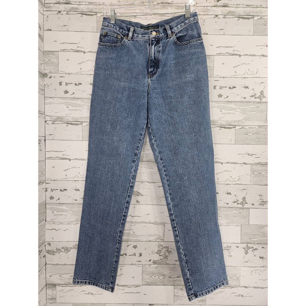 Lauren Jeans Co Ralph Lauren Vintage High Rise Mom Jeans Acid Wash Women 6
